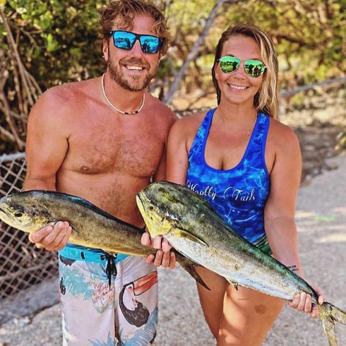 Blue Mahi Womens Fishing Performance Tank UP 50+ Sun Protective - KnottyTails